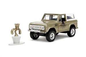 Jada Marvel Set Masinuta Metalica Ford Bronco Si Figurina Groot - Img 2