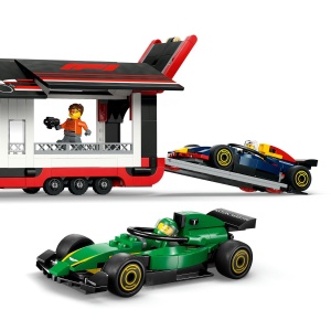 Lego City Camion F1 Cu Masinile F1 Rb20 Si Amr24 60445 - Img 5