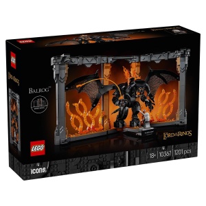 Lego Icons Stapanul Inelelor Diorama Pentru Biblioteca Cu Un Barlog 10367 - Img 2