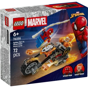 Lego Marvel Omul Paianjen Vs Calaretul Fantoma Pe Motocicleta 76335