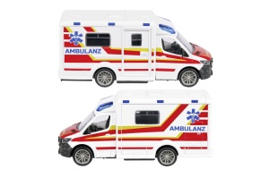 Majorette Ambulanta Metalica Mercedes Benz Sprinter Scara 1 La 43 - Img 4