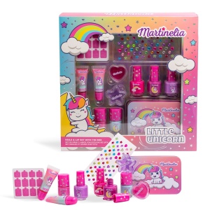 Martinelia Little Unicorn Set Luciu De Buze Si Lac De Unghii Cu Cutie Metalica - Img 3