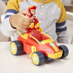 Marvel Iron Man Si Prietenii Sai Uimitori Set Vehicul 2 In 1 Si Figurina Iron Man - Img 6