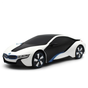 Masina Cu Telecomanda Bmw I8 Alba Scara 1 La 24 - Img 4