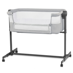 Patut Co-Sleeper Kinderkraft Nestee Up 2, Gri Deschis - Img 5