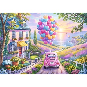 Puzzle Trefl 1000 Calatorie Romantica - Img 2