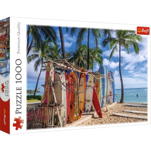 Puzzle Trefl 1000 Plaja Waikiki - Img 1