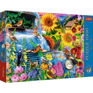 Puzzle Trefl 1000 Premium Plus Tea Time Viata La Tara Pasari Cantatoare - Img 1