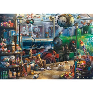 Puzzle Trefl 6000 Statia De Tren - Img 2