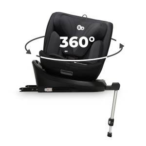 Scaun Auto I-Size, 40-150 Cm, Kinderkraft I-360, Black - Img 8