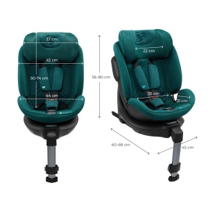 Scaun Auto Kinderkraft Xrider 2 I-Size 40-150 Cm Green - Img 13