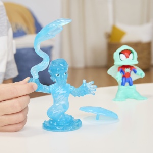 Spidey Si Prietenii Lui Uimitori Marvel Water Webs Set 2 Figurine Spidey Si Hydro Man Cu Accesorii - Img 9