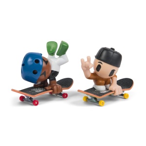Tech Dech Sk8 Crew Pachet 2 Seturi Placa Si Figurina 9.6Cm Sapca Neagra Si Casca Albastra - Img 2