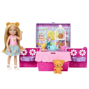 Barbie Family And Friends Set Clubul Lui Chelsea Petrecere Cu Ceai Surpriza - Img 6