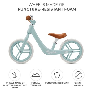 Bicicleta De Echilibru Kinderkraft Fly Plus, Baby Blue - Img 9