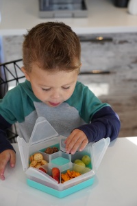 Cutie Snack Hexagon Snackle 6 Compartmente, Melii, Blue - Img 8