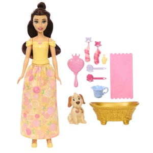 Disney Princess Papusa Bella Cu Catel Si Accesorii - Img 2