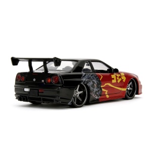 Jada Godzilla Masinuta Metalica Nissan Skyline Gtr Scara 1 La 24 - Img 5