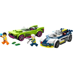 Lego City Urmarire Cu Masina De Politie Si Masina Puternica 60415 - Img 2