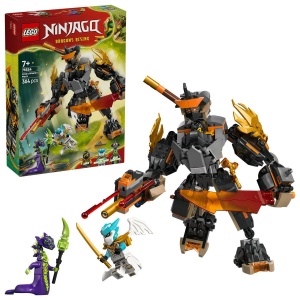 Lego Ninjago Robotul De Misiune Al Lui Cole Si Dragonul Zane 71854