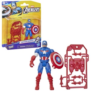 Marvel Avengers Action Vers Set Figurina Captain America Si Accesorii 11.4Cm - Img 2