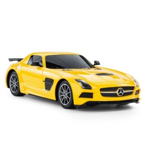 Masina Cu Telecomanda Mercedes-Benz Sls Amg Galbena Cu Scara 1 La 18 - Img 3