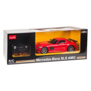 Masina Cu Telecomanda Mercedes-Benz Sls Amg Rosu Cu Scara 1 La 18 - Img 5