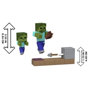 Minecraft Redstone Charged Set Capcana Cu Sageti Pentru Zombi Figurina Cu Accesorii - Img 7