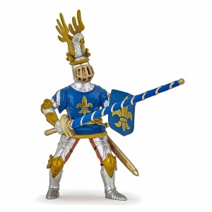 Papo Figurina Cavaler Crin Albastru - Img 2