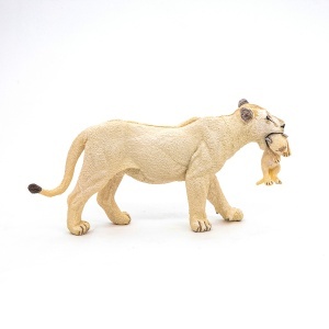 Papo Figurina Leoaica Alba Cu Pui - Img 3