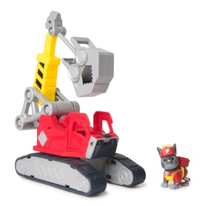 Patrula Catelusilor Rubble Si Echipa Set Vehicul Excavator Si Figurina Charger - Img 3