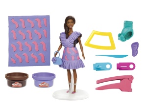 Play Doh Barbie Set Fashionista Ruffles Creatii Vestimentare - Img 2