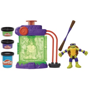 Play Doh Povestiri Cu Testoase Ninja Adolescente Mutante Set Statie De Mutatii - Img 2
