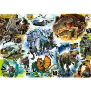 Puzzle Trefl 1000 Jurassic World Pe Urmele Dinozaurilor - Img 2