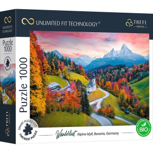 Puzzle Trefl Uft 1000 Peisaj Idilic Alpi - Img 1