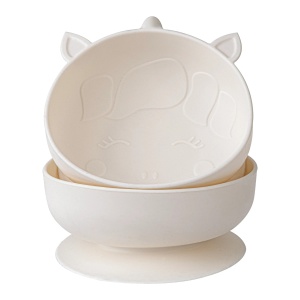 Set 2 Castronele Cu Ventuza Silicon Melii Luxe, Model Unicorn