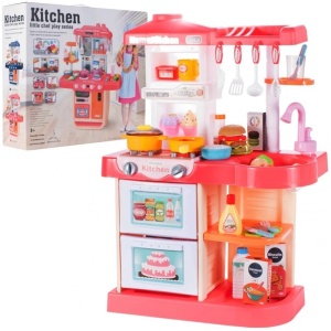 Set Bucatarie Malplay Cu Lumini Sunete Si Accesorii