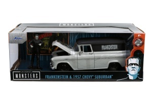 Set Masinuta 1957 Chevy Suburban Si Figurina Frankenstein - Img 1