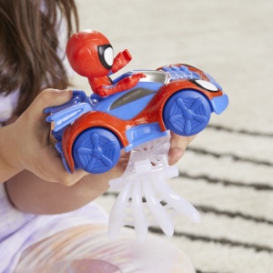 Spidey Prietenii Extraordinari Set Masinuta Si Figurina Si Accesoriu Spidey - Img 4