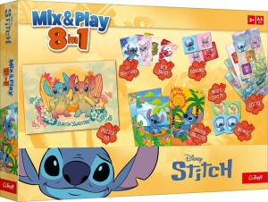 Trefl Disney Stitch Set De Jocuri Mix And Play 8In1