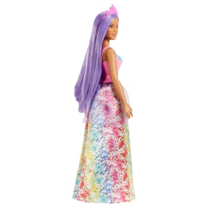 Barbie Dreamtopia Papusa Printesa Cu Par Mov - Img 4