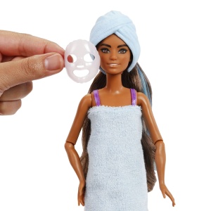 Barbie Set Party Unboxed Reveal Papusa Barbie Violet Cu 10 Accesorii Surpriza - Img 5