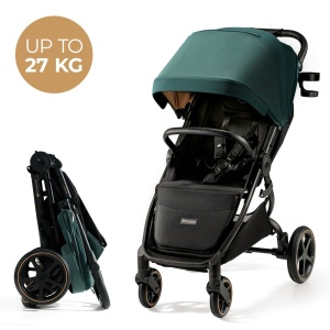 Carucior Sport, Ultra Compact, Kinderkraft Mitzy, 0-22 Kg, Jade Green - Img 4