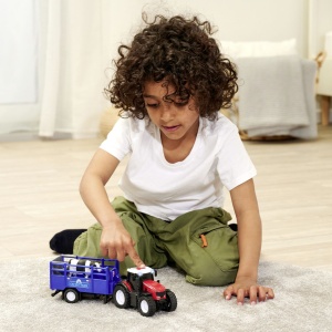 Dickie Massey Ferguson Tractor Si Remorca Cu Sunete Si Lumini - Img 7