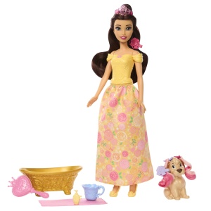 Disney Princess Papusa Bella Cu Catel Si Accesorii - Img 9