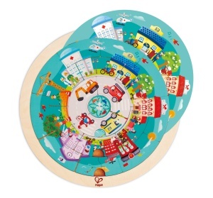 Hape Puzzle Rotund Cu 2 Fete - Img 4