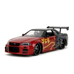 Jada Godzilla Masinuta Metalica Nissan Skyline Gtr Scara 1 La 24 - Img 2