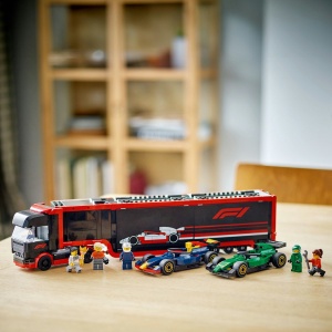 Lego City Camion F1 Cu Masinile F1 Rb20 Si Amr24 60445 - Img 9