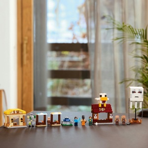 Lego Minecraft Atacul Baloanelor Ghast Asupra Satului 21273 - Img 5