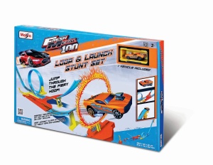 Maisto Power Circuit Raceway Circuit Acrobatii Cu Bucla Si Lansare
